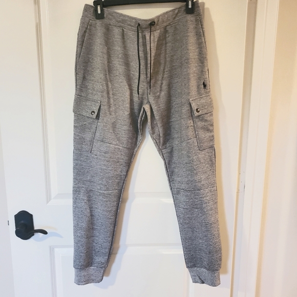 New with Men's Polo Ralph Lauren Heather gray cargo jogger